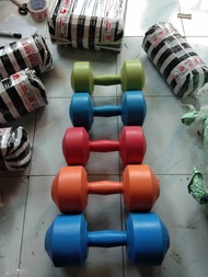 Barbel 5kg warna / dummbel warna 5kg / barbel fitnes 5kg warna