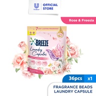 Breeze 3in1 Fragrance Beads Laundry Capsule Rose & Freesia 36pcs