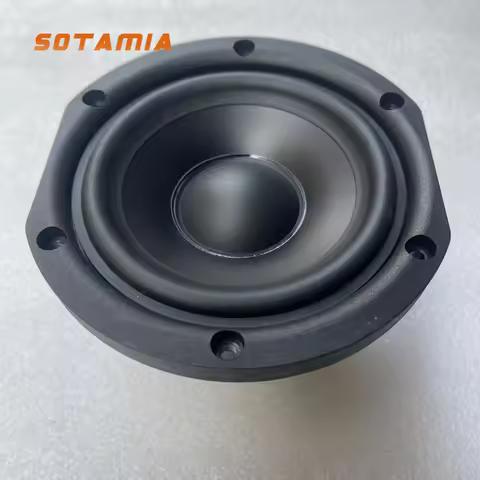 SOTAMIA 1Pcs 4.5 Inch Mid Bass Audio Speaker 5 Ohm 35W Home Theater Music Sound Loudspeaker DIY Book