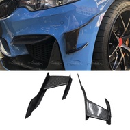 2PC Carbon Fiber Front Bumper Splitter Side Fender For BMW M3 M4 F80 F82 F83 2014up Car Styling