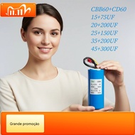 CD60+CBB60 Start+Operation Capacitor 15+75UF 20+200UF 25+150UF 35+200UF 45+300UF Water Pump Motor St