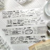 復古郵票和紙膠帶