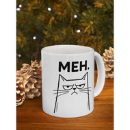 Meh _ Cat _ Funny _ Meme _ Coffee _ Mug Cat Funny Gift Mug Creative Coffee Cup