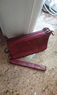 Eighty twenty 80/20 真皮雙拉鏈銀包