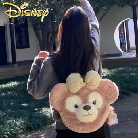 Cartoon Disney Duffy Bear Shelliemay Plush Large Capacity Shoulder Bag Leisure Portable Plushies Kaw