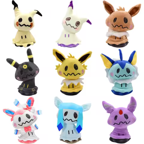 Pokemon Plush Toys Cute Shiny Mimikyu Cosplay Umbreon Jolteon Vaporeon Sylveon Eevee Espeon Glaceon