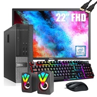 Dell OptiPlex 9020 SFF Desktop Computer with 22" LCD Monitor,Desktop PC Speakers,Intel Core i7-4790