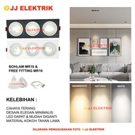 MATA 3-Eye LED Ceiling Spotlight MR16 3W 5W 7W 12W Downlight Spotlight Bright Can Change Bulb Home S