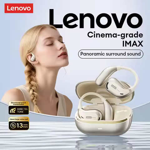 Choice Lenovo AC102 Open Ear Wireless Earphones 360Β° Surround Sound Bluetooth 6.0 Headphones Battery