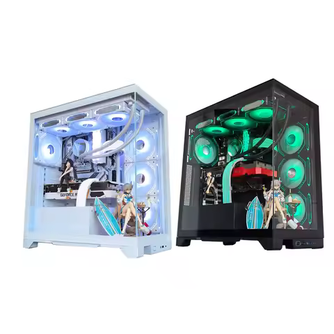 WJCOOLMAN Prism PRO ATX Double-sided glass Sea-view apartment computer case Type-C Supports 240/280/