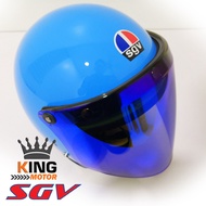 SGV TRENDY BLUE HELMET WITH REBORN BLUE VISOR