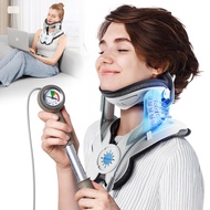 Cervical Neck Traction Device: Neck Stretcher for Cervical Pain Relief, Manual Air Pump with 3 Power