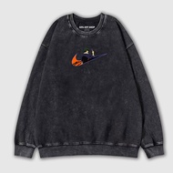 史派克·史比格 X NIKE勾勾 星際牛仔 做舊水洗純棉大學T 男女衛衣 台灣製原創動
