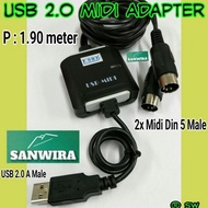 FREE SHIPPING - USB 2.0 Midi Adapter