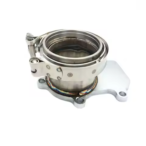 Turbo Downpipe Flange to 3" V-band Adaptor M8 Thru Holes For Cummins Holset WH1C HX35 HX35W HX40 Tur