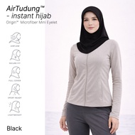 888.co AirTudung - Instant Hijab Sport Hijab Tudung Sukan Black