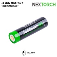 Nextorch - Li-ion Battery Type-C 18650 3400mAh แบตเตอรี่ ลิเธียมไอออนแบบชาร์จได้ มีสาย USB ไปให้
