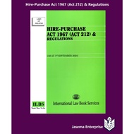 Hire-Purchase Act 1967 (Act 212) & Regulations (As At 1st Septembar 2024)