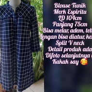 Baju Blouse/Tunik Wanita PL Import merk Espiritu LD 104/75 bisa melar