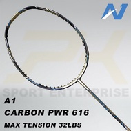 FREE STRING & GRIP A1 - ADVANCED CARBON 611 (Max Tension 32 lbs)3U Badminton Racket