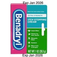 Benadryl Extra Strength Anti-Itch Topical Cream exp 04/26