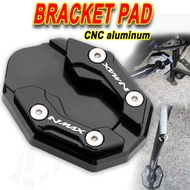 1PCS Side Stand Shoes Flat Foot CNC Modified Extension Kickstand Pad For Nmax V3 V2 V1 V2.1 NMAX 155
