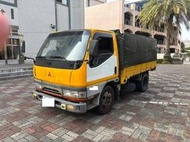 2000年 三菱堅達【2.8 黃色 待耗品皆已更換 雙折護欄 六輪 渦輪 加裝四錄 一手車 外觀普普  可以直接上路  