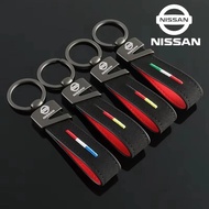 Suede Car Key Chain Keyring Pendant Gift Accessories for Nissan 370Z Qashqai Teana Elgrand Juke Kick
