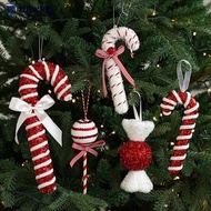 TIMEKEY Christmas Tree Candy Cane Decoration Sweet Sparkling Candy Model with String Christmas Lolli