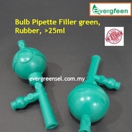 Bulb Pipette Filler green, Rubber>25ml