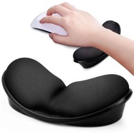人體工學手腕墊   滑鼠墊   滑鼠護腕墊  鍵盤手托  手枕  手腕墊   滑鼠手腕支撐墊－黑色