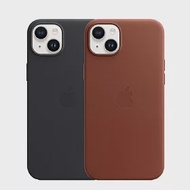 Apple 原廠 iPhone 14 Plus MagSafe 皮革保護殼 赭紅色
