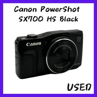 [Direct from Japan] Canon PowerShot SX700 HS Digital Camera, Black, 30x Optical Zoom, PSSX700HS(BK)