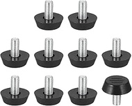 PATIKIL 10 Pcs M6 x 12mm Thread Adjustable Furniture Levelers, Furniture Feet Levelers Screw on Stee