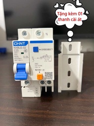 Aptomat Chống Dò Chống Giật CHINT 1P+N 16A -->63A Át Chống Giật 1 Pha tặng 01 thanh cài át