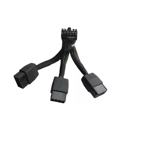 3 8Pin PCI Express Computer GPU Graphics Card Power Cable to PCIE 5.0 12pin 12VHPWR For NVIDIA Amper