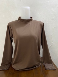 Baju Manset Muslim Warna Coklat Coffee Wanita Max Bb 60Kg / Kaos Muslim Wanita  / Manset