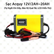 [Quá Tiện] Sạc Bình Ắc Quy KhoNCC Hàng Chính Hãng - Điện áp 12V2A dòng 2~20Ah - Cho Cả Bình Khô Hoặc
