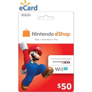 [Ready Stock] Nintendo eShop Prepaid Card USD50/任天堂充值卡50美金
