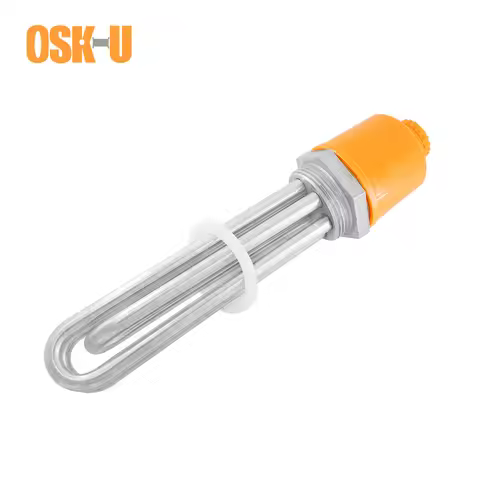 DN40 Water Heater Element 304SUS 220V 1.5" Thread Tubular Heating Element for Water Tank Wattage 3KW