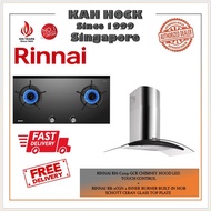 RINNAI RH-C209-GCR CHIMNEY HOOD+RINNAI RB-2CGN 2 BURNER BUILT-IN HOB BUNDLE