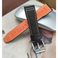 【New】 watch strap.Suitable for IWC leather strap pilot little prince Mark 18 18 17 17 male pin buckle strap 20