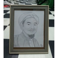 lukisan potret allahyarham tok guru nik aziz
