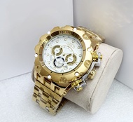 Jam Tangan Pria Invicta Reserve 8285 Rantai Stainless Steel Chrono Tanggal Aktif