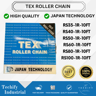 TEX Roller Chain RS35 RS40 RS50 RS60 RS80 RS100 High Quality Japan Technology Industrial Roller Chai