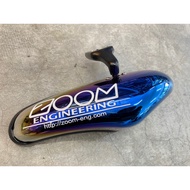 ZOOM ENGINERING ZOOM MIRROR CENTER MIRROR REAR MIRROR UNIVERSAL BLUE MIRROR (ANTI SILAU)