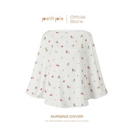 พร้อมส่ง  Petit Pie Premium Bamboo Stretch Nursing Cover - ผ้าคลุมให้นมผ้าใยไผ่ ลาย Whimsy Rabbit โป