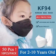 50Pcs KF94 Mask Kids 4Ply Layer Children Face Mask Kids Mask Budak Mask