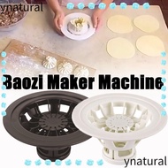 YNATURAL Dumpling Bao Buns Mould, Flower Type Homemade Baozi Making Mould, ABS DIY Baozi Maker