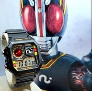 CASIO 幪面超人  BLACK AE-1200 MOD MASKED RIDER custom made watch 全新  原裝MUTE CUSTOMIZE 手錶